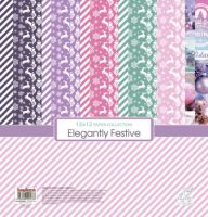 Дизайнерски хартии "Elegantly Festive", 30см, ScrapBerry's