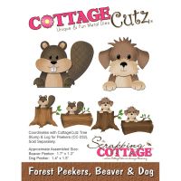 Дизайнерски щанци за изрязване "Beaver & Dog", Cottage Cutz