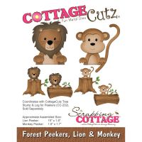 Дизайнерски щанци за изрязване "Lion & Monkey", Cottzge Cutz