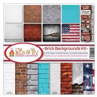 Дизайнерски хартии "Brick Backgrounds", 30см, Reminisce