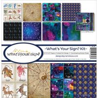 Дизайнерски хартии "What's Your Sign?", 30см, Reminisce