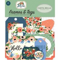 Дизайнерски рамки и тагове "Flora No. 2", Carta Bella