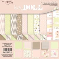 Дизайнерски хартии "Doll Baby", 30см, Scrapmir