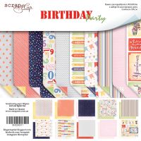Дизайнерски хартии "Birthday Party", 30см, Scrapmir